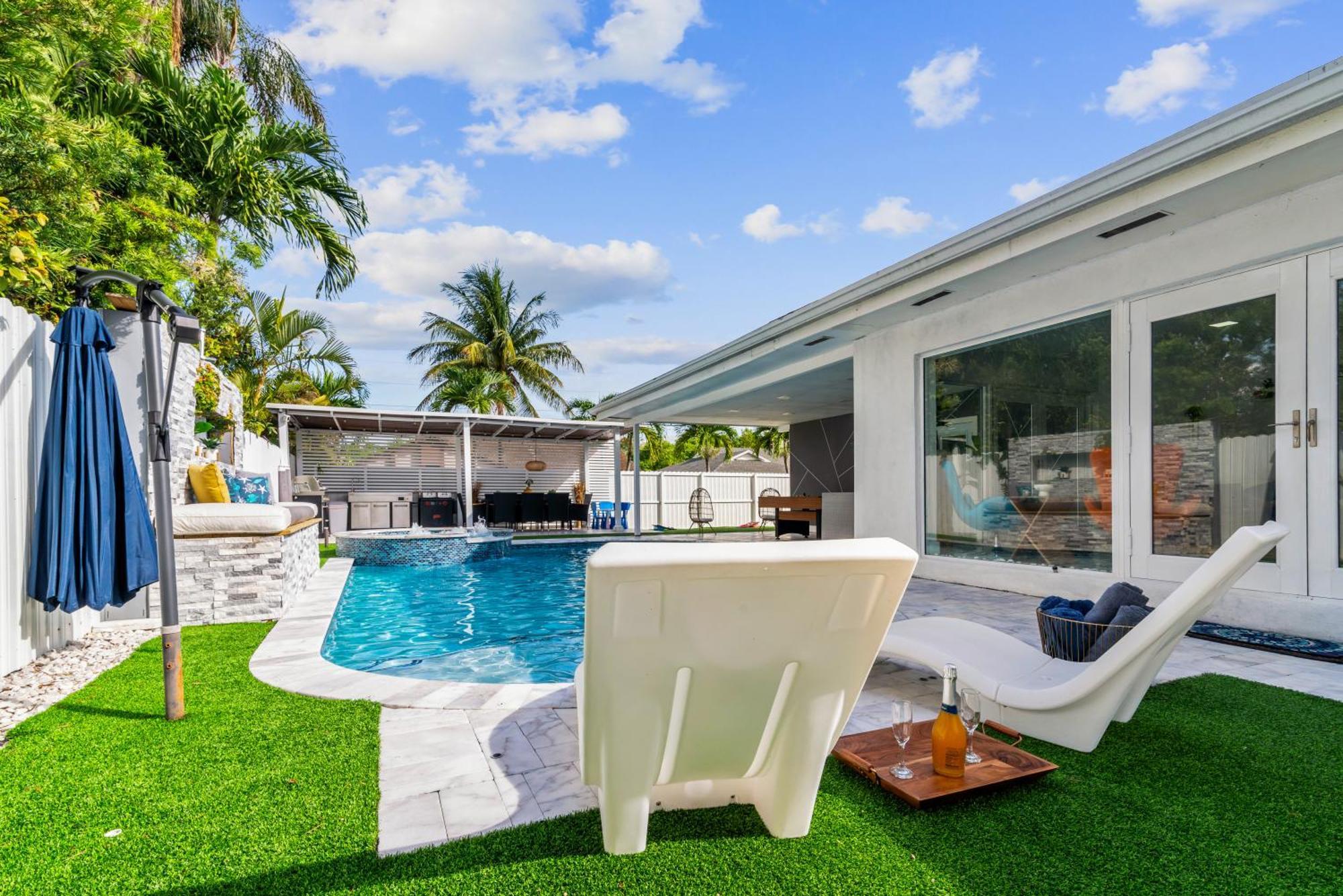 Villa Miami Luxury House W Heated Pool & Jacuzzi Exterior foto